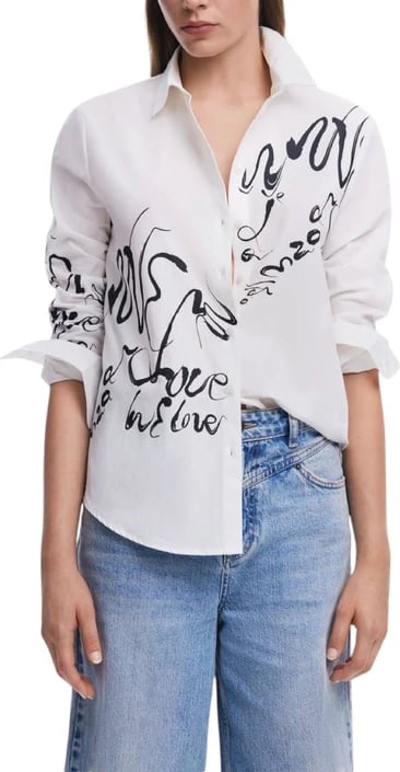 Maicë Desigual femra, të bardhë