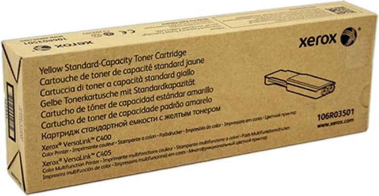 Toner Xerox 106R03501 për VersaLink C400/C405 kapacitet standard 2500 faqe, verdhë