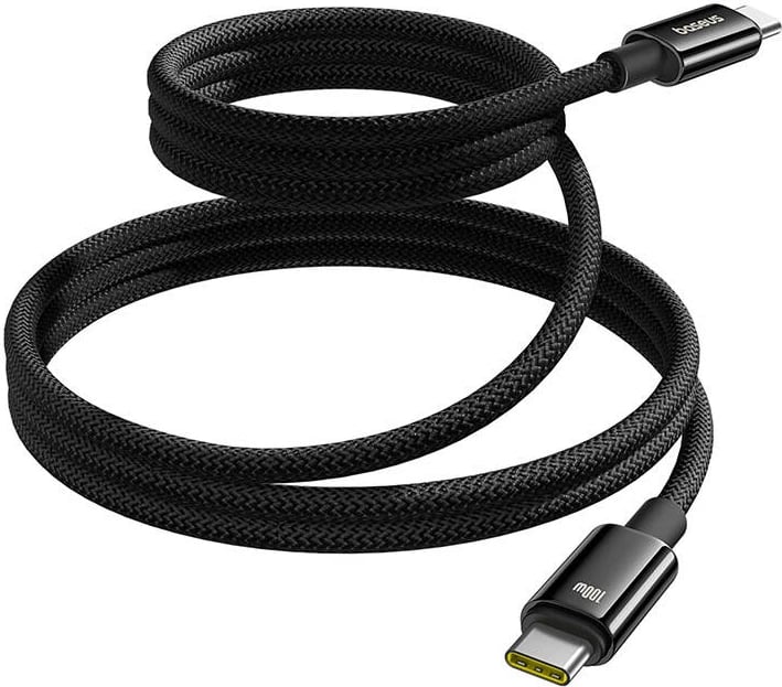 Kabllo karikimi Baseus Tungsten Gold USB-C në USB-C, 100W, 1m, e zezë Kabllo karikimi Baseus Tungsten Gold USB-C në USB-C, 100W, 1m, e zezë