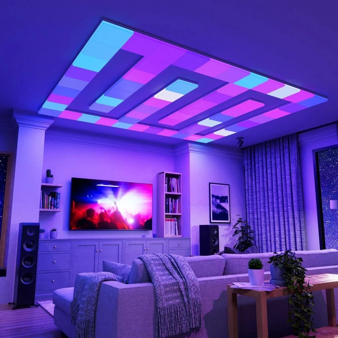 Ndriçues tavani smart Nanoleaf NF083E00-1SL, 3 copë, i bardhë