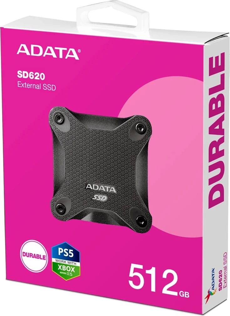 SSD jashtëm ADATA SD620, 512 GB, e zezë