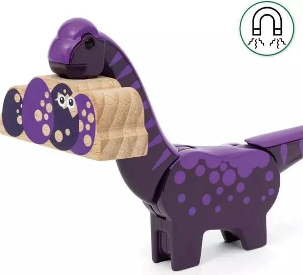 Set aventurë dinosaurësh Ravensburger BRIO, dru, për fëmijë
