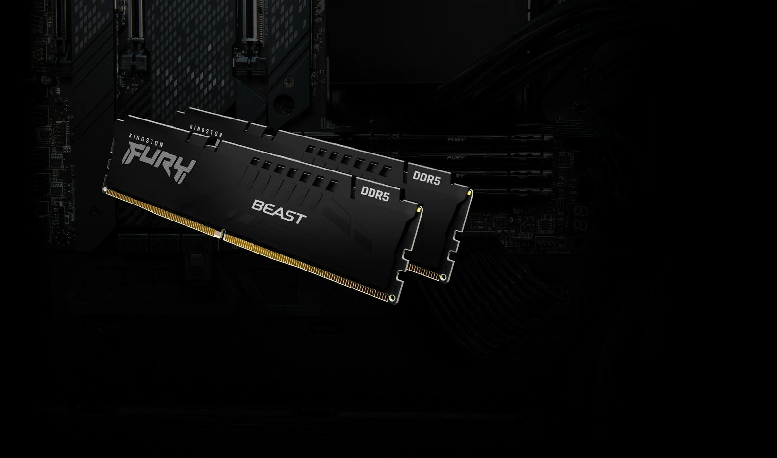 RAM Memorje Kingston FURY Beast 16GB 6000MT/s DDR5 CL30 DIMM, e zezë
