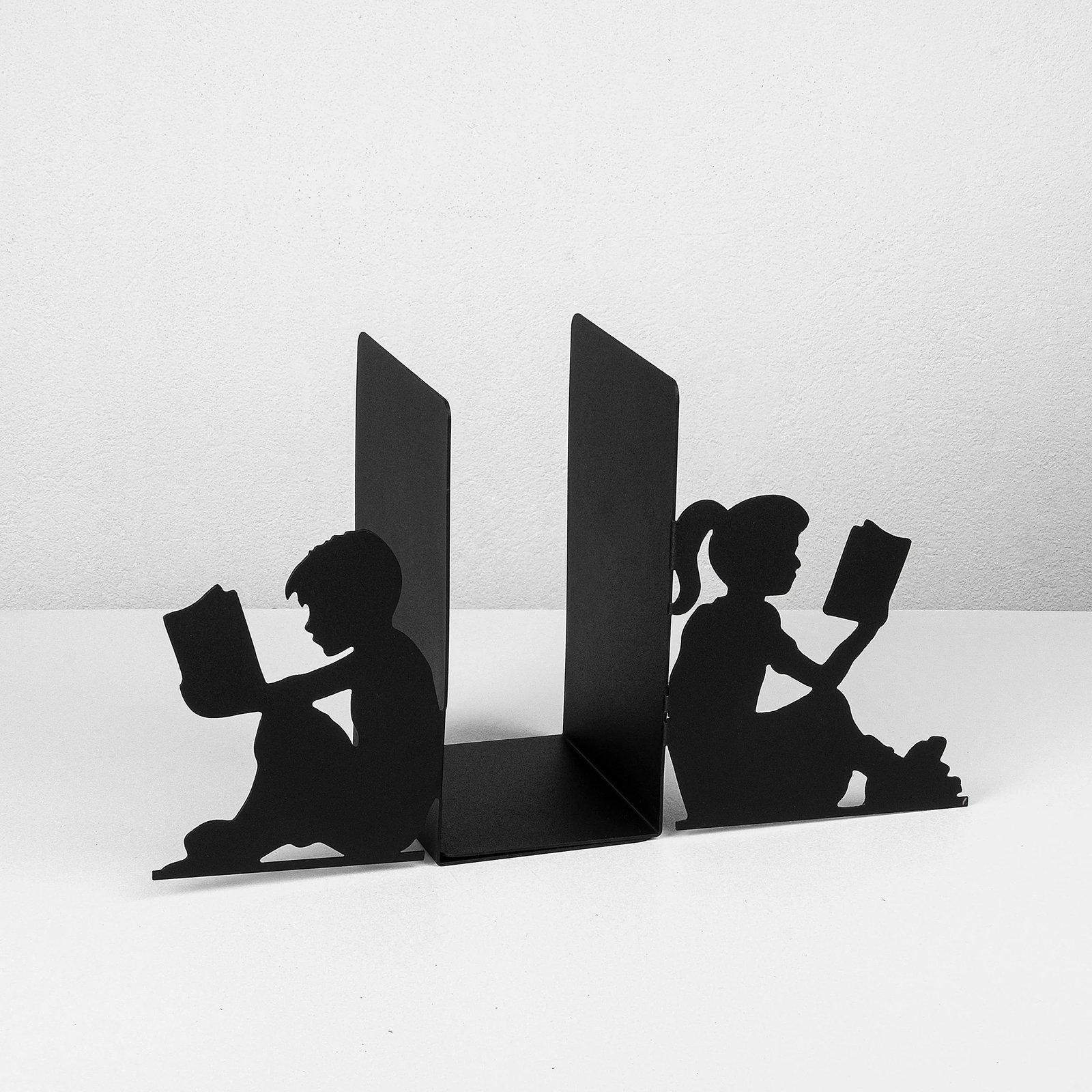 Mbajtës librash metalik Aberto Design, i zi, 40.5x14x22cm Mbajtës librash metalik Aberto Design, i zi, 40.5x14x22cm