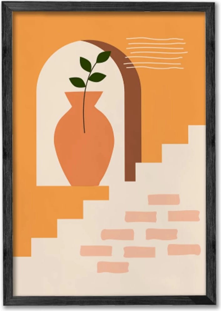 Pikturë dekorative me kornizë (3 copë), Wallity, Ersy3Syhcrv24