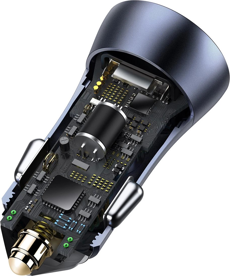 Karikues veture Baseus Golden Contactor Pro CCJD-A0G, 2x USB-A, 40W, Gri