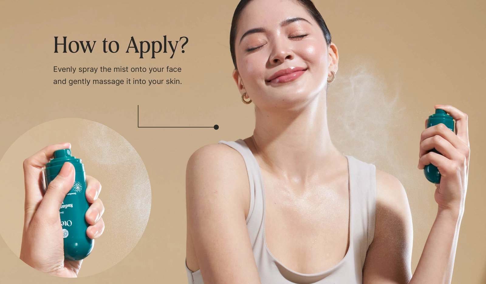 Sprej për trup Oteria Radiant Kiwi Mist, 30ml