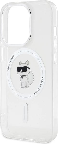 Mbështjellës Karl Lagerfeld IML Choupette MagSafe për iPhone 14 Pro, Transparent