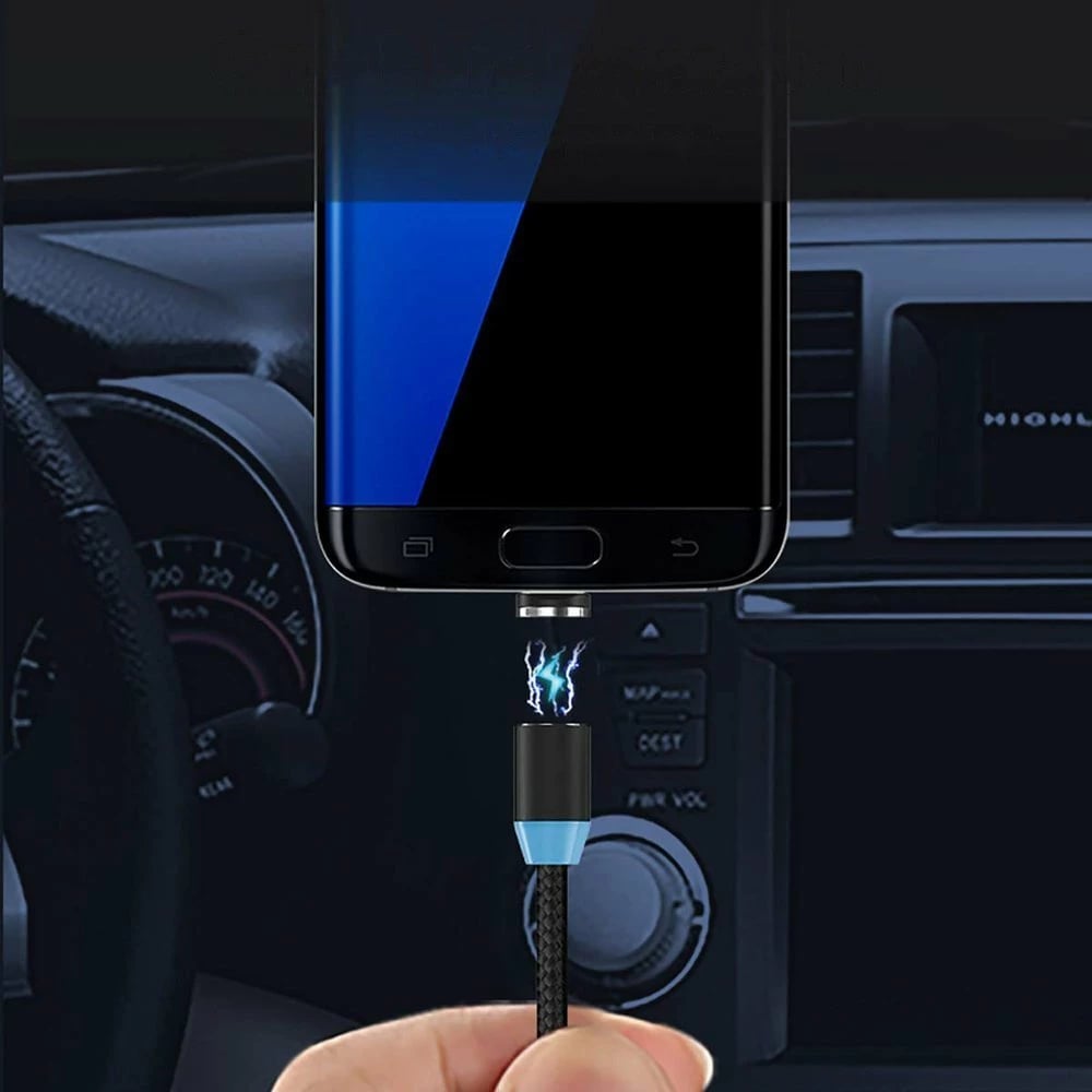 Adapter magnetik për kabllo Lightning Hurtel, argjend