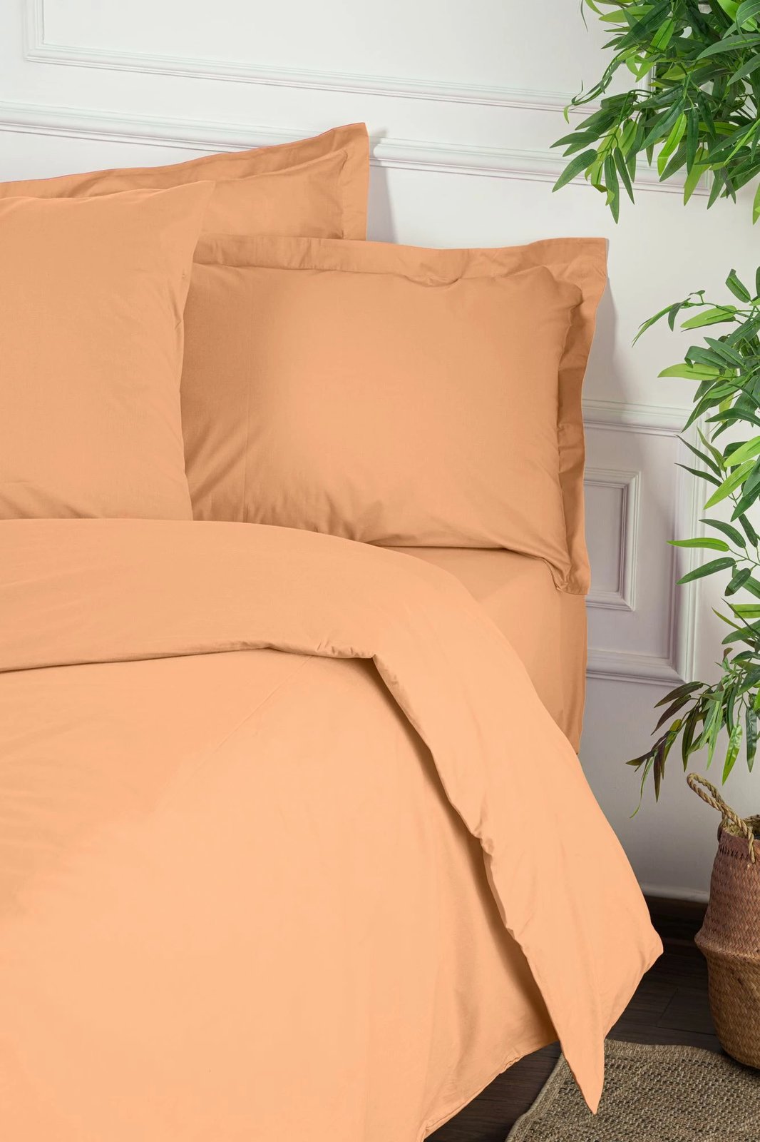 Set mbulesë jorgan për teke XXL, ngjyrë portokalli e zbehtë, L'essentiel Set mbulesë jorgan për teke XXL, ngjyrë portokalli e zbehtë, L'essentiel