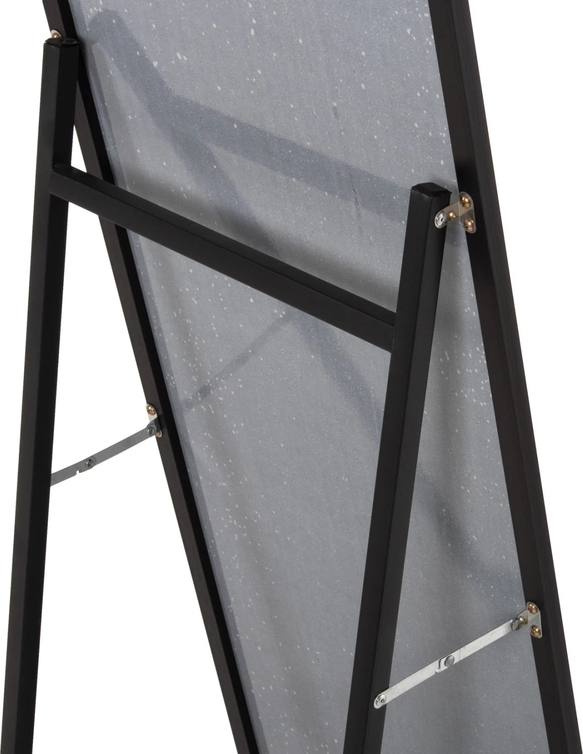 Pasqyrë qëndruese JOELY FH9578.01 kornizë alumini ngjyrë zezë 40x31x160Hcm