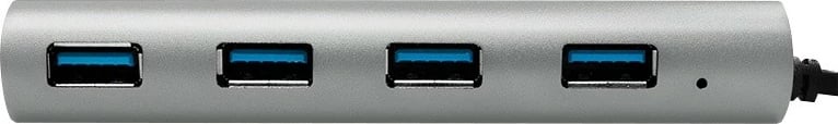 Hub USB LogiLink UA0307, 4xUSB 3.0, alumini, argjendtë