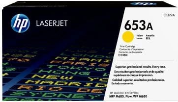 Toner HP 653A CF322A Color LaserJet rendiment 9,750–23,700 faqe, e verdhë
