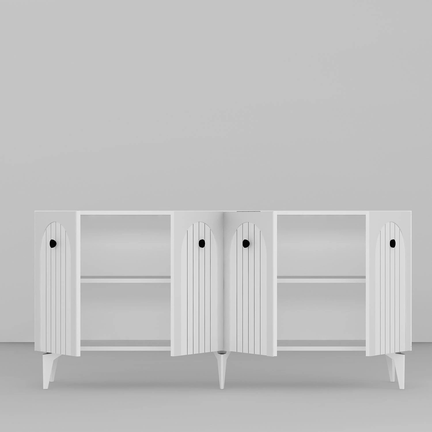 Konsolë Skye Decor, e bardhë, Breda