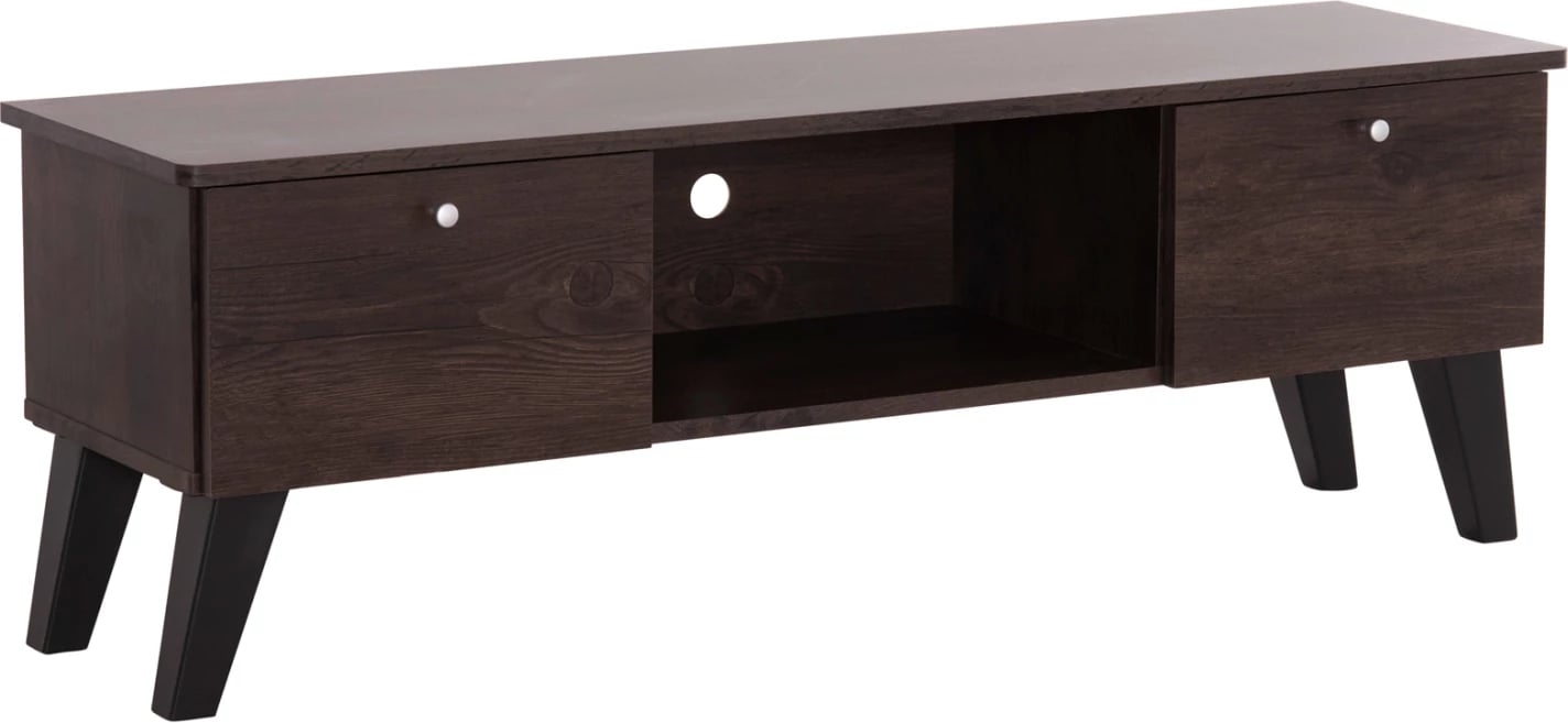 Mobilje TV melamine IREN FH2481.02 ngjyrë arre e zezë 120x32.5-34x41H cm