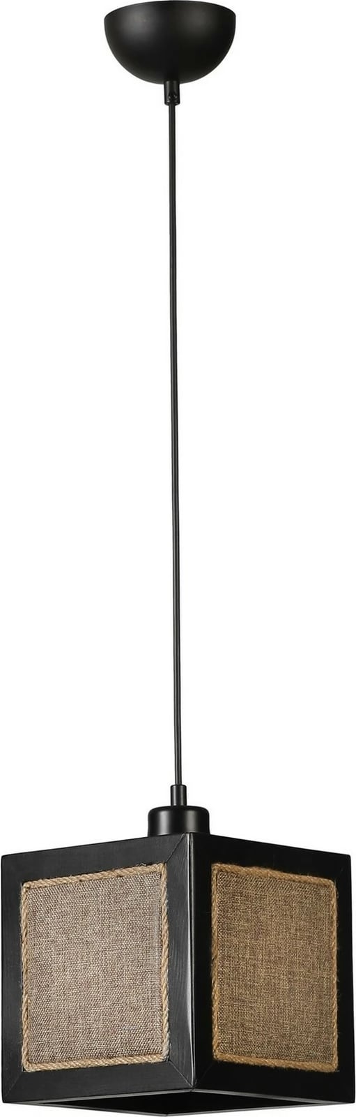 Llambë tavani Opviq, Kumsal, njësh, e zezë, ratan