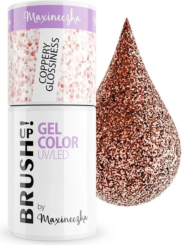 Llak për thonj BrushUp! Gel Color UV/LED Hybrid për femra Coppery Glossiness 5g