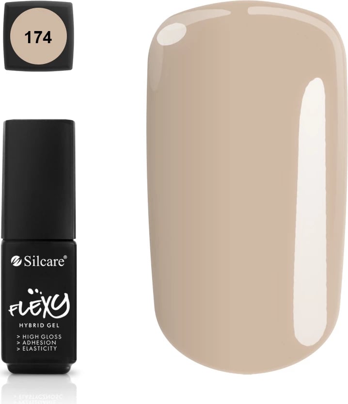 Llak për thonj për femra Silcare Flexy Hybrid Gel 174, 4.5g