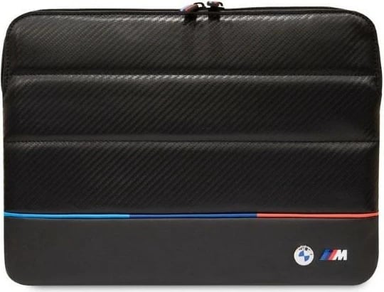 Mbështjellës laptopi BMW Carbon Tricolor, 14 inç, i zi