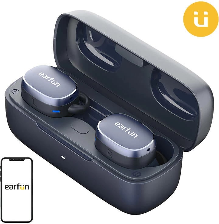 Kufje TWS EarFun Free Pro 3, ANC, blu
