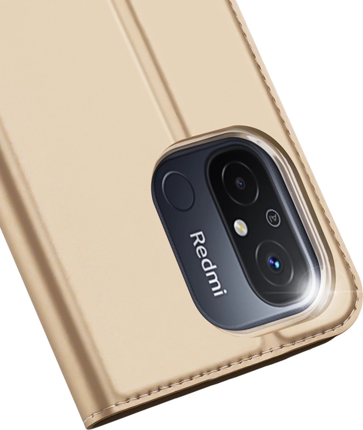 Mbështjellës Dux Ducis Skin Pro për Xiaomi Redmi 11A / Poco C55 / Redmi 12C, me kapak, xhep kartele, gold Mbështjellës Dux Ducis Skin Pro për Xiaomi Redmi 11A / Poco C55 / Redmi 12C, me kapak, xhep kartele, gold