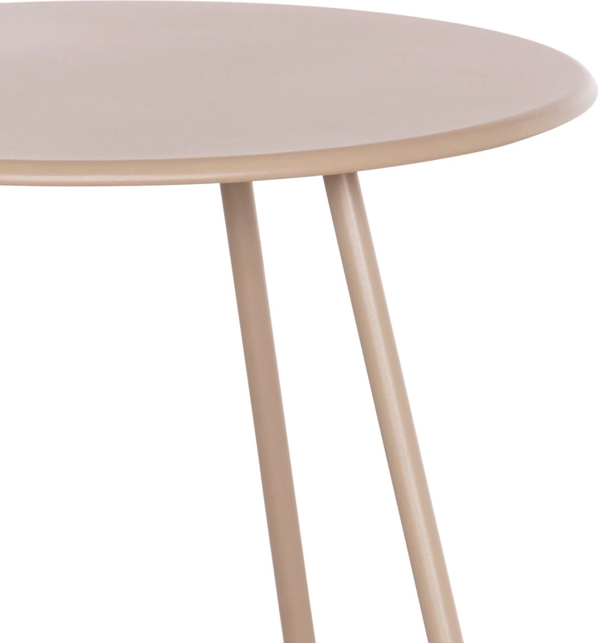 Tavolinë anësore e rrumbullakët, ngjyrë kapuçino, SAMMON FH6271.03, Φ45x50Hcm