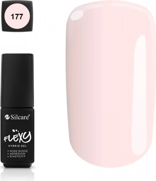 Llak për thonj hibrid për femra Silcare Flexy Hybrid Gel Promise 177, 4.5g