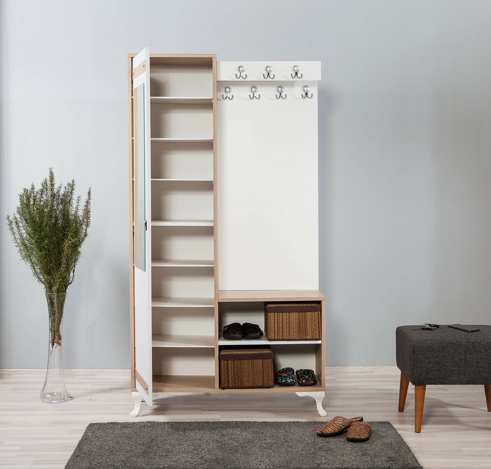 Stendë korridori Hanah Home, İnci-200, ngjyrë lisi Sonoma