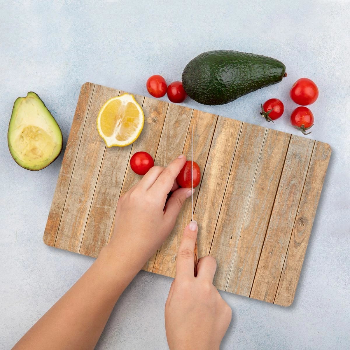 Dërrasë prerëse Hermia, qelq i temperuar, shumëngjyrëshe, 30x40cm, Ckt26-3040