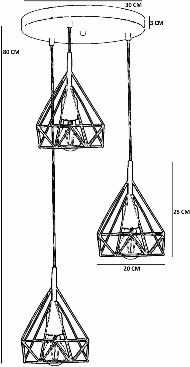 Llambë tavani Opviq, ngjyrë ari, 9047-3