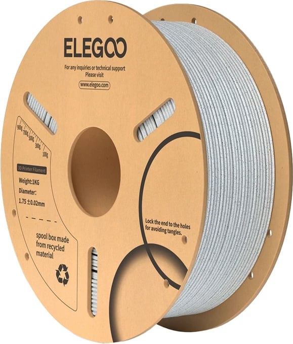 Filament PLA ELEGOO 50.203.0113, 1 kg, Marble