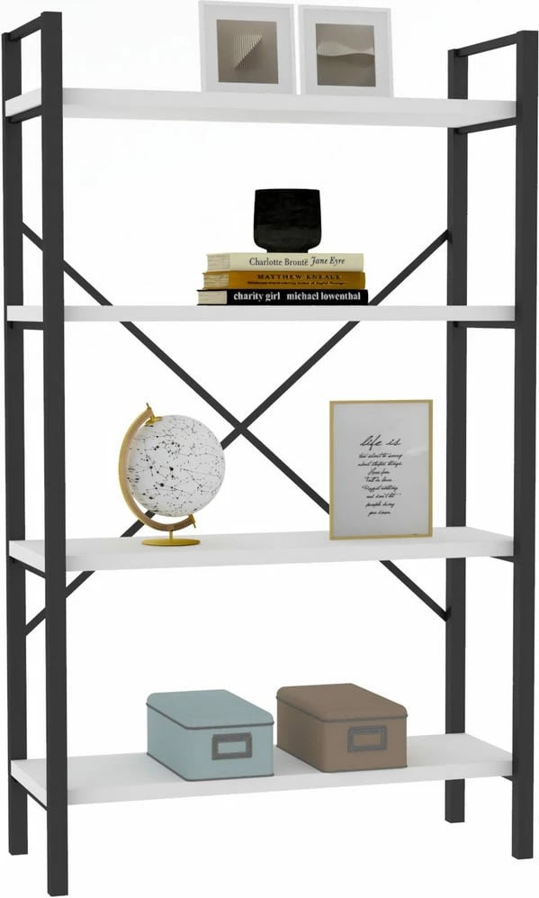 Raft librash Hanah Home, Mina, i bardhë dhe i zi