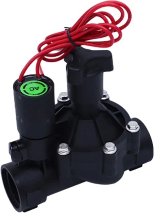 Valvul solenoide për ujitje RainPoint EVD100, DC 12V, 1 inç, e zezë