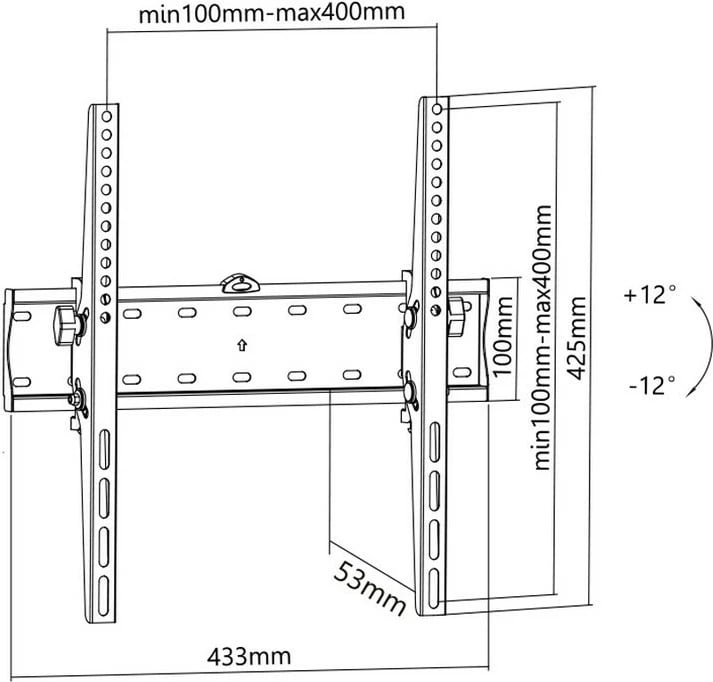 Mbajtëse për TV 30"-60" STELL SHO 3300 SLIM