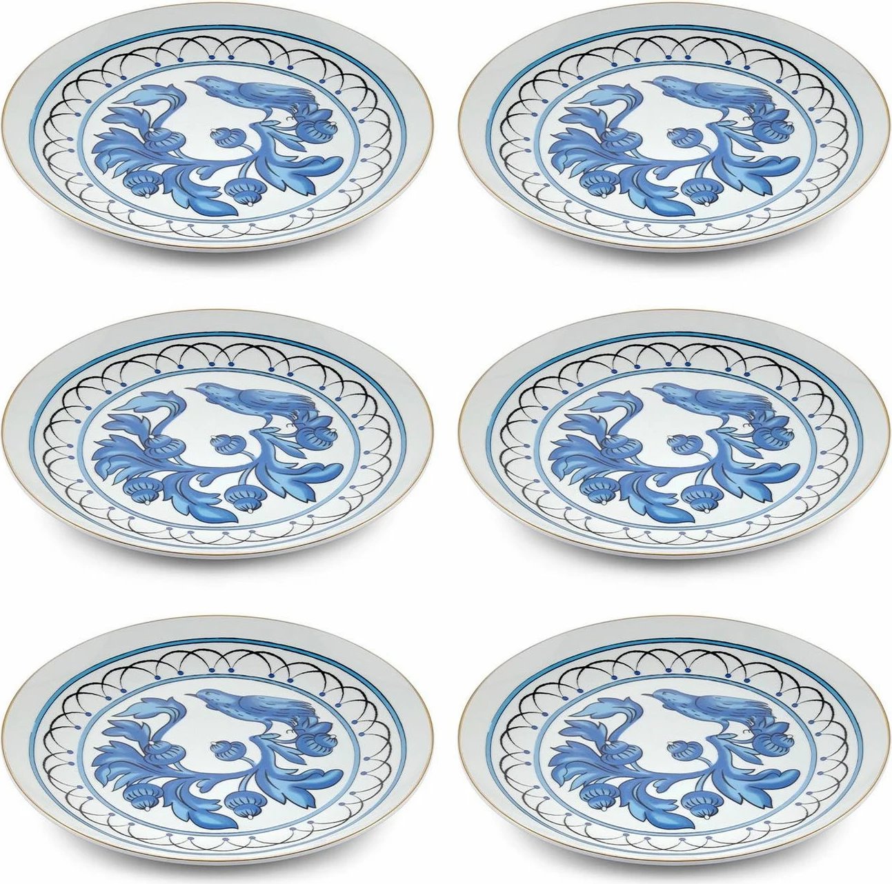 Set pjatash për ëmbëlsira (6 copë), Hermia, DNR0051