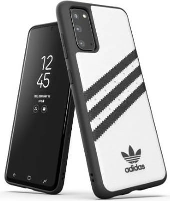 Mbështjellës Adidas OR Molded Case për Samsung Galaxy S20 G985, bardhë-zi