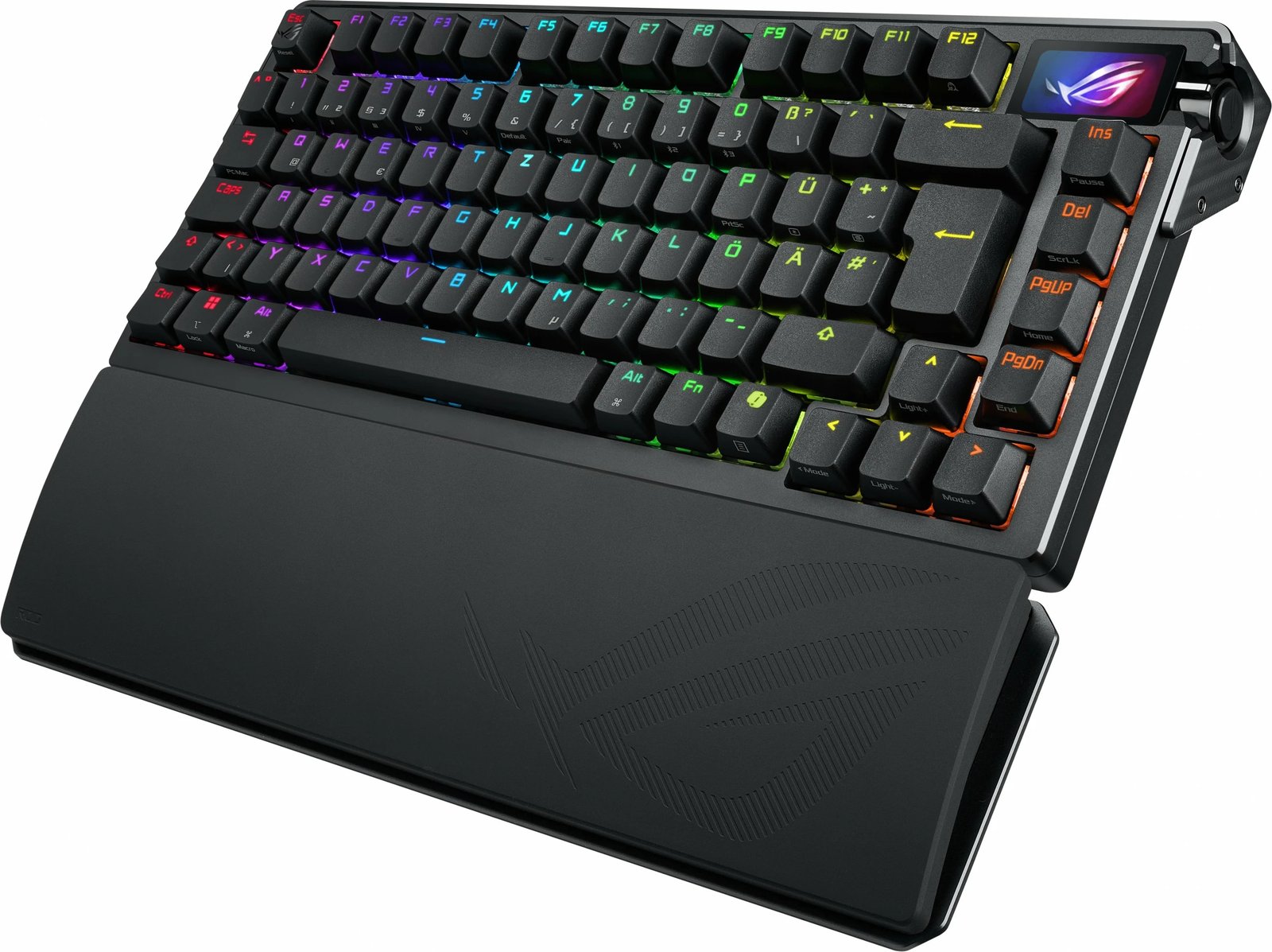Tastierë mekanike ASUS ROG Azoth Extreme, 75%, RGB, OLED, Wired & Wireless, QWERTZ, e zezë