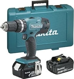Makineri shpimi/vidash Makita DHP453RFE, 18V, 3Ah, pa çelës, Gjelbër, me valixhe