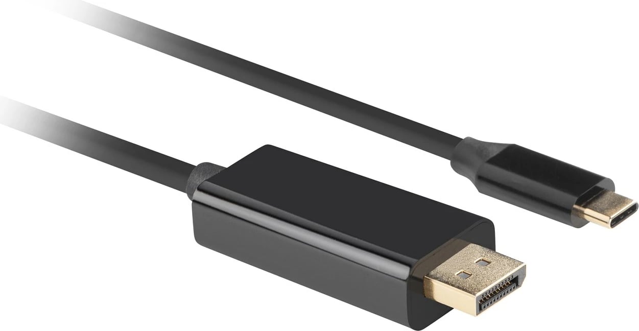 Kabllo Lanberg DisplayPort, USB type-C, 0.5m, e zezë