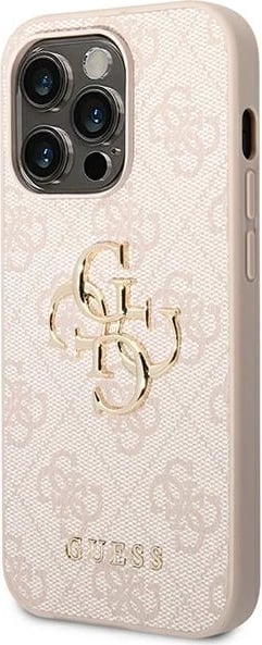 Mbështjellës Guess GUHCP14X4GMGPI për iPhone 14 Pro Max 6.7", rozë
