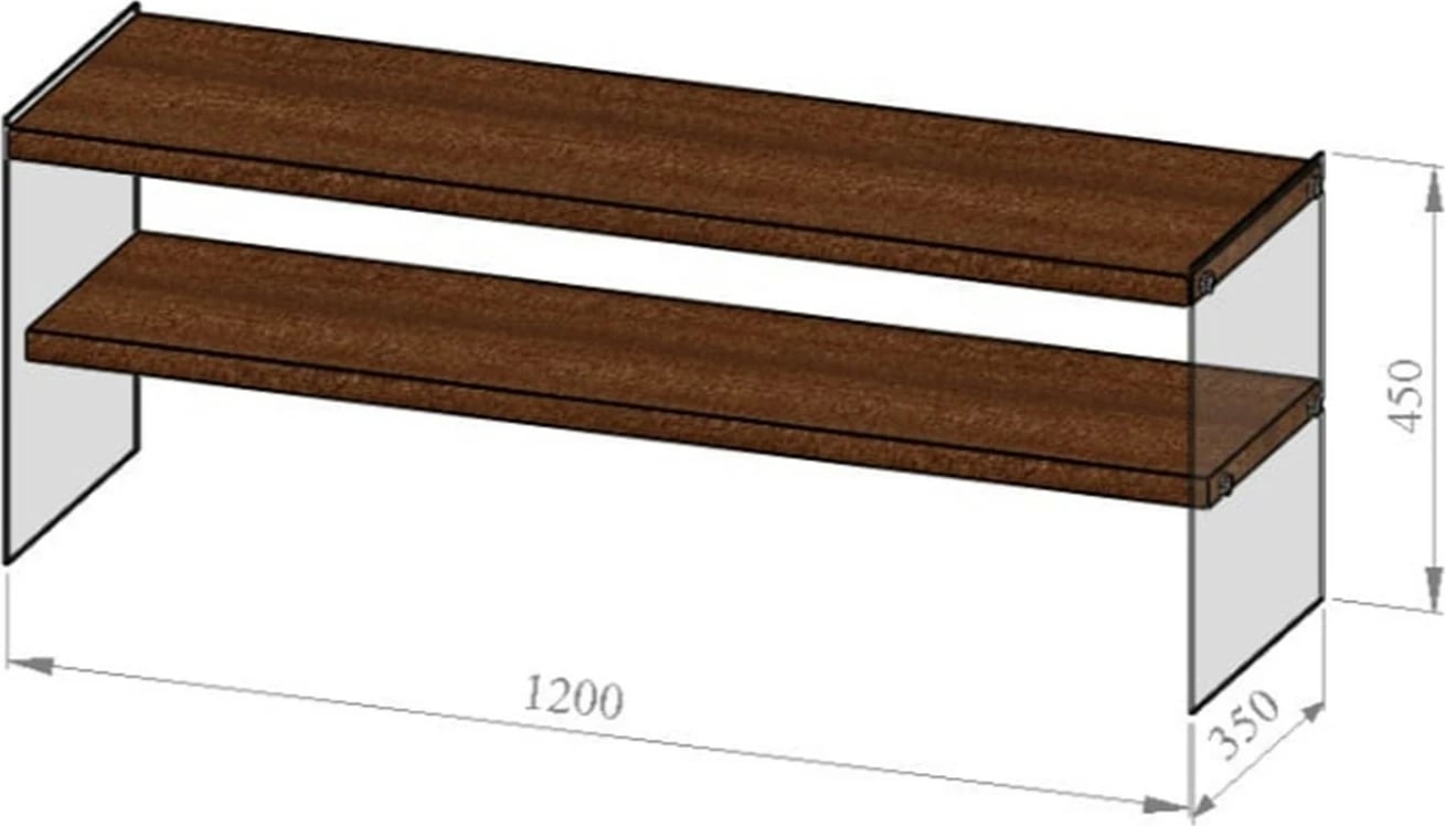 Raft TV Skye Decor, TV103, ngjyrë arre