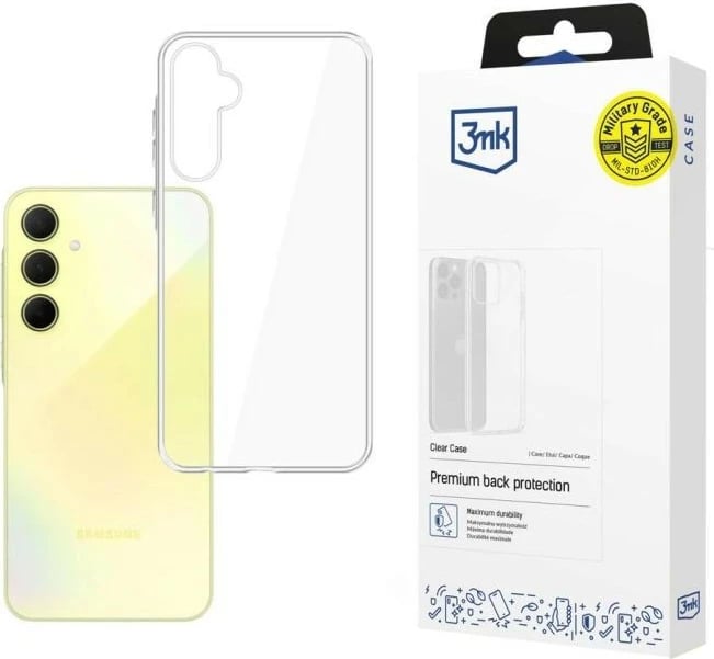 Mbështjellës 3MK Clear Case për Samsung A35 5G A356, Transparent
