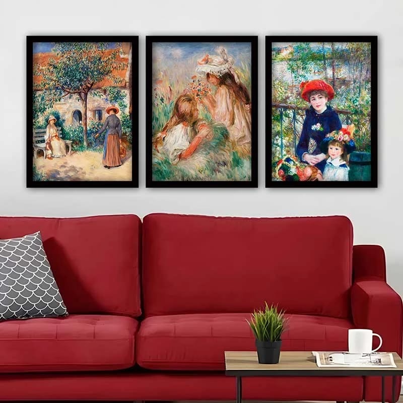 Pikturë dekorative me kornizë (3 copë), Wallity, 3SC_UN3875705_3545