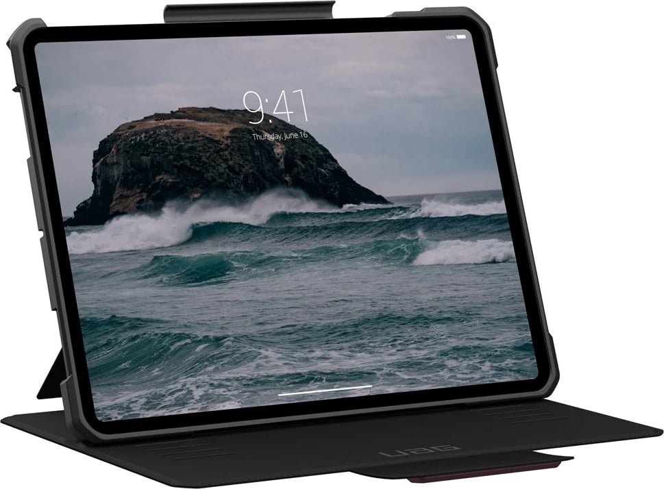 Mbështjellës folio Urban Armor Gear Metropolis SE për iPad Pro 13" (7th Gen, 2024, M4), burgundy