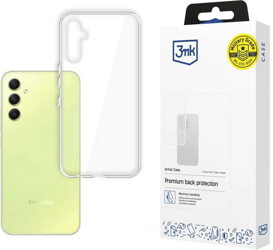 Mbështjellës 3mk Armor Case për Samsung Galaxy A35 5G, transparent