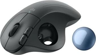 Trackball, Logitech ERGO M575S 910-007029, pa tela Bluetooth, butona anësorë, ergonomik, Degree
