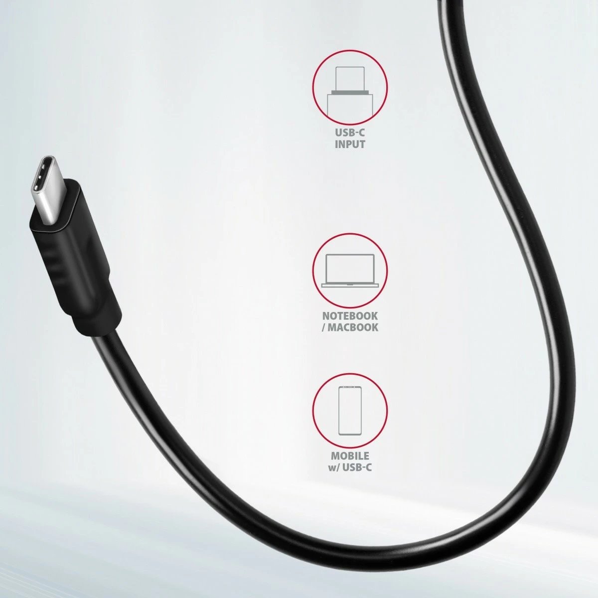 Hub USB AXAGON HMC-4G2, 4 porta (2x USB-A, 2x USB-C), USB 3.2 Gen 2, kabllo USB-C 13cm, zi/gri