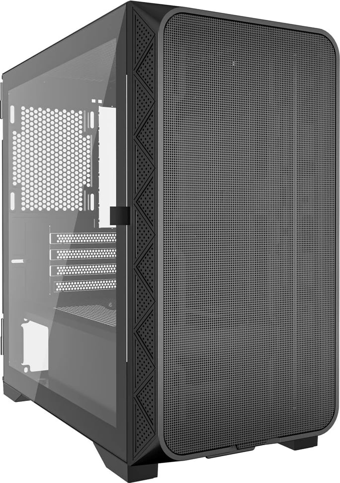 Kasë Gembird Fornax MK200, ATX, xham i temperuar, mesh, e zezë