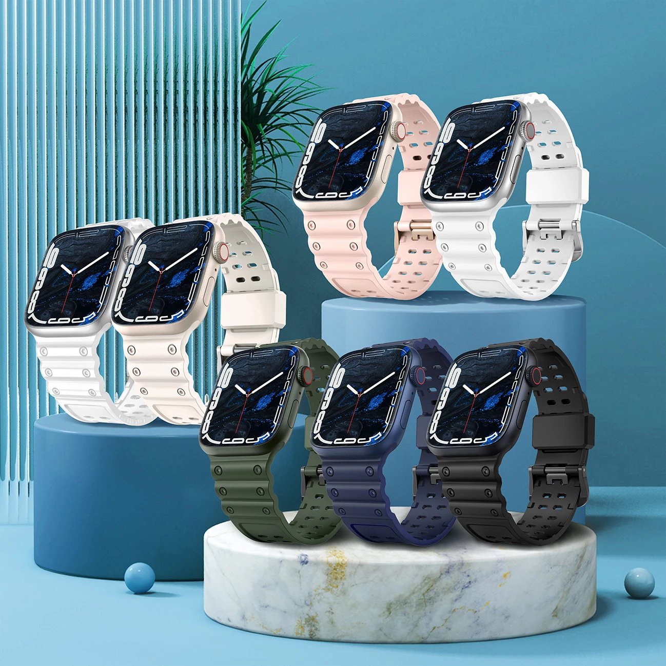 Rrip për Apple Watch Hurtel Strap Triple Protection, 38/40/41mm, i bardhë