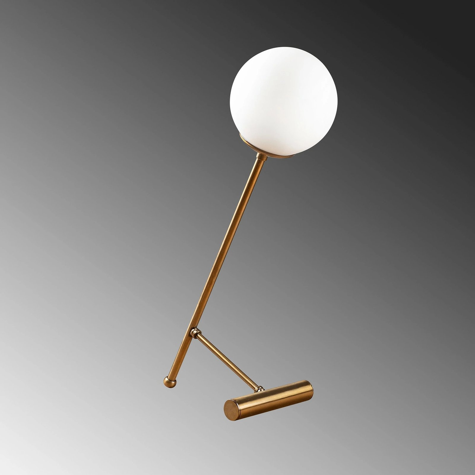 Llambë tavoline Opviq, Golf - 5023, vintage, e bardhë, 30x30x51cm